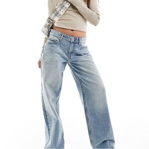 Bershka Light Blue Flare Jeans